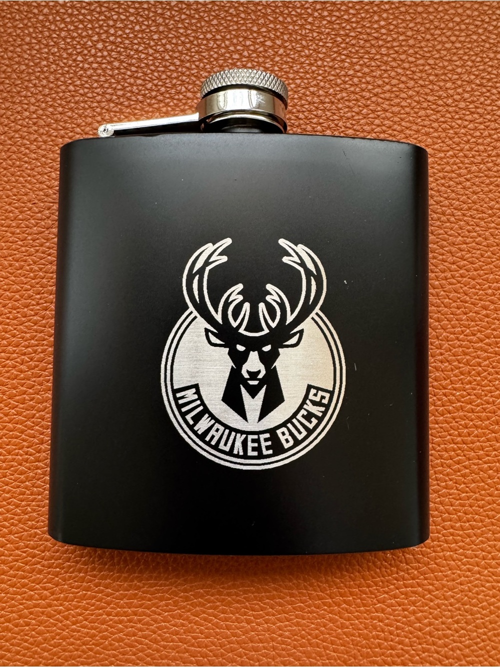 Milwaukee Bucks Steel Flask